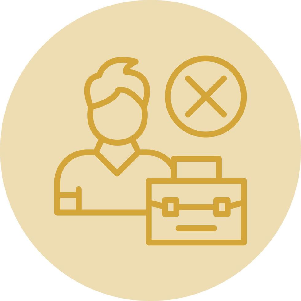 Unemployed Vector Icon Design
