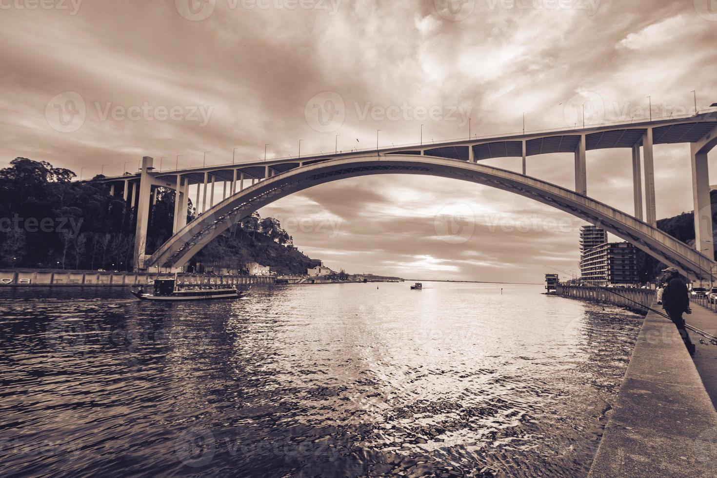 Ponte da Arrabida, Bridge over the Douro, in Porto Portugal. photo