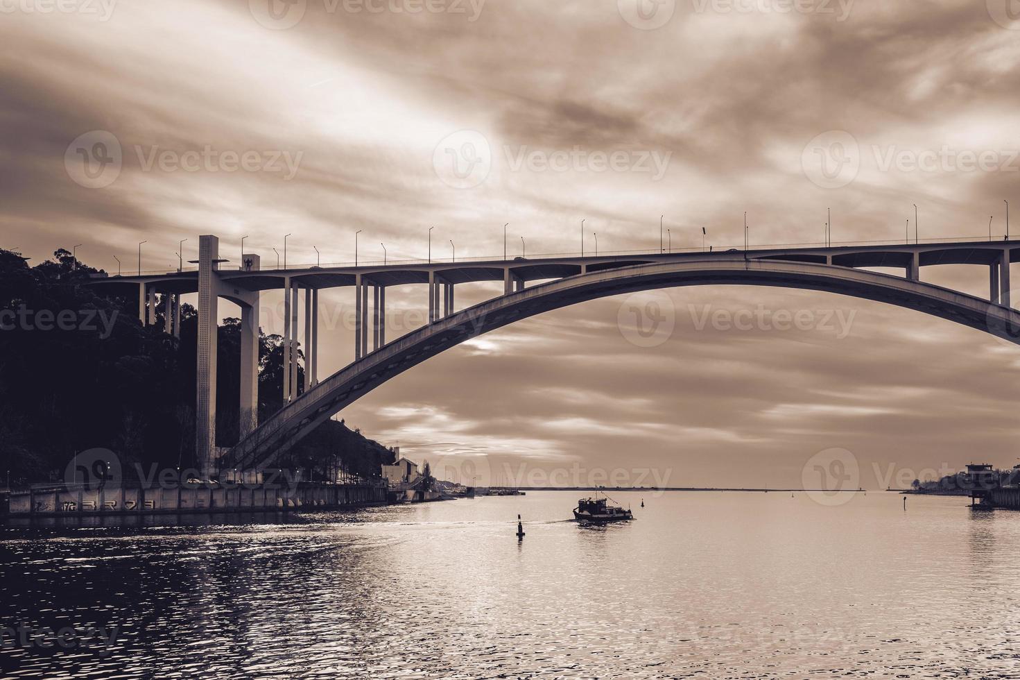 Ponte da Arrabida, Bridge over the Douro, in Porto Portugal. photo