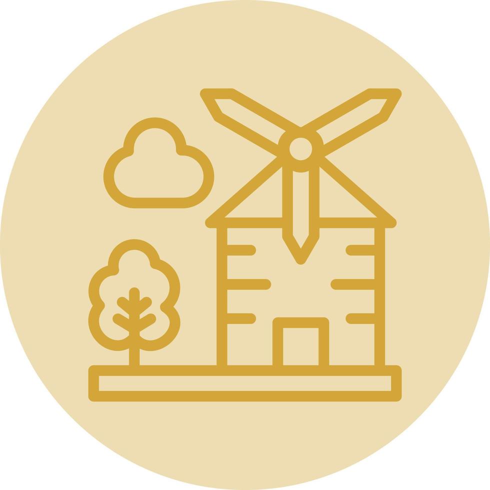 Windmill Vector Icon Design