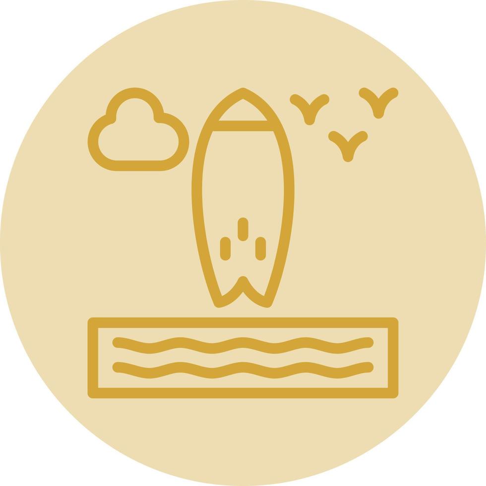 Surfboard Vector Icon Design