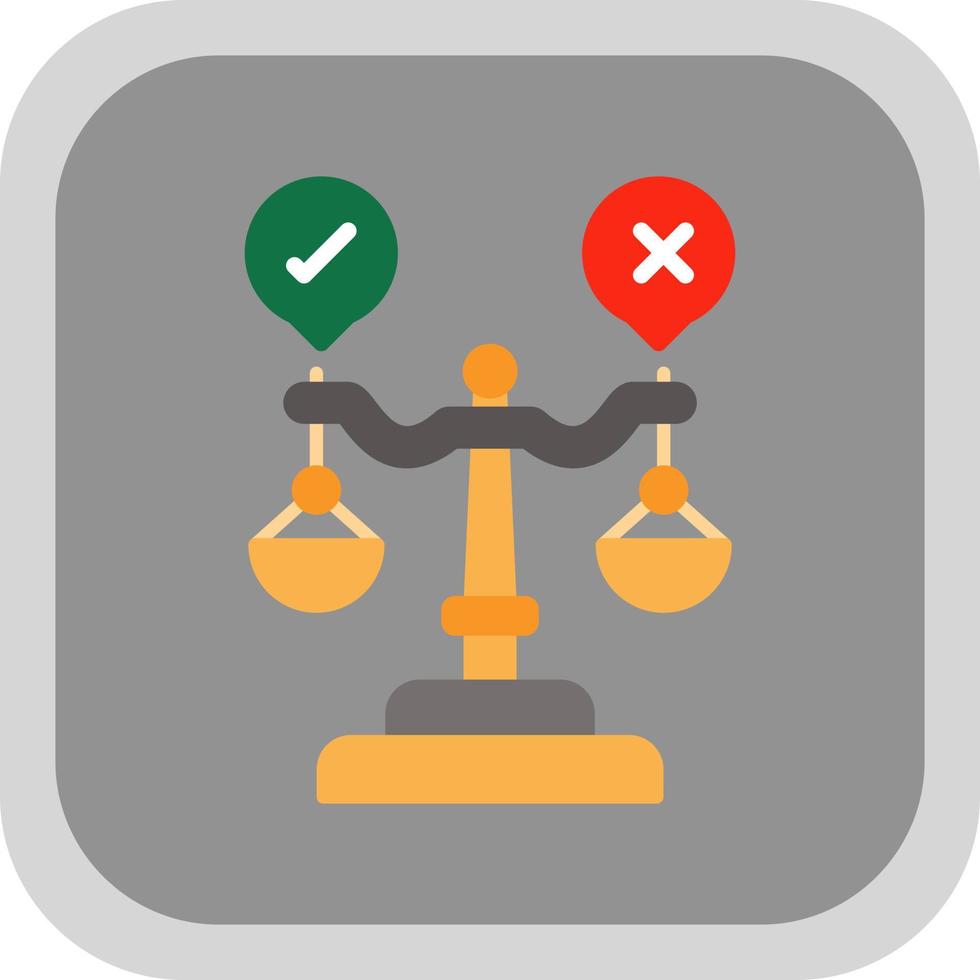 diseño de icono de vector de juicio