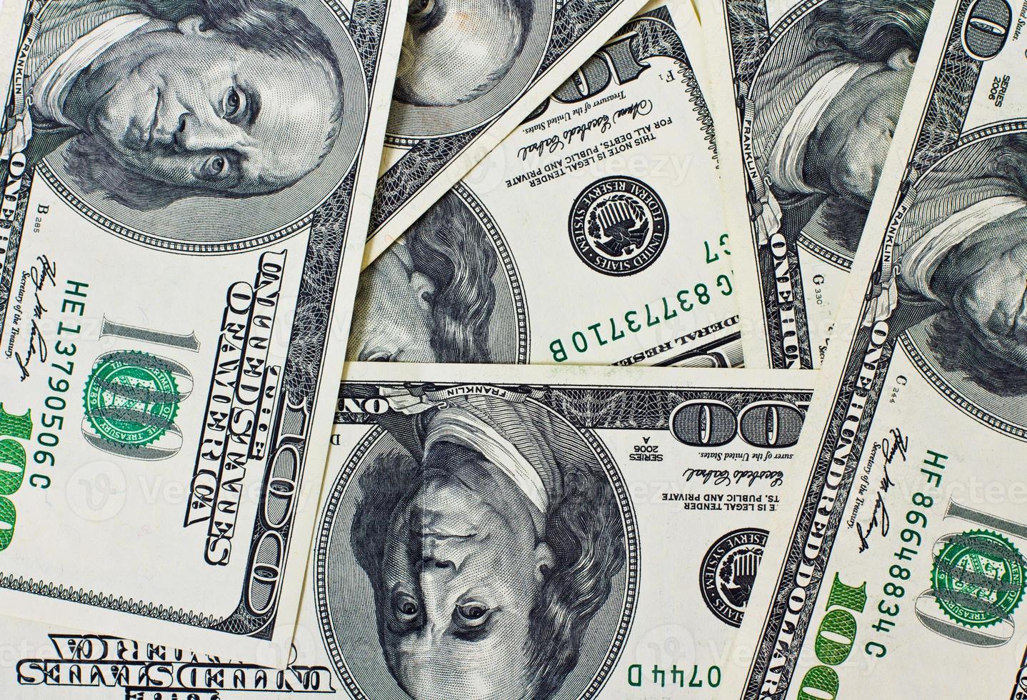 Dollar bills background photo