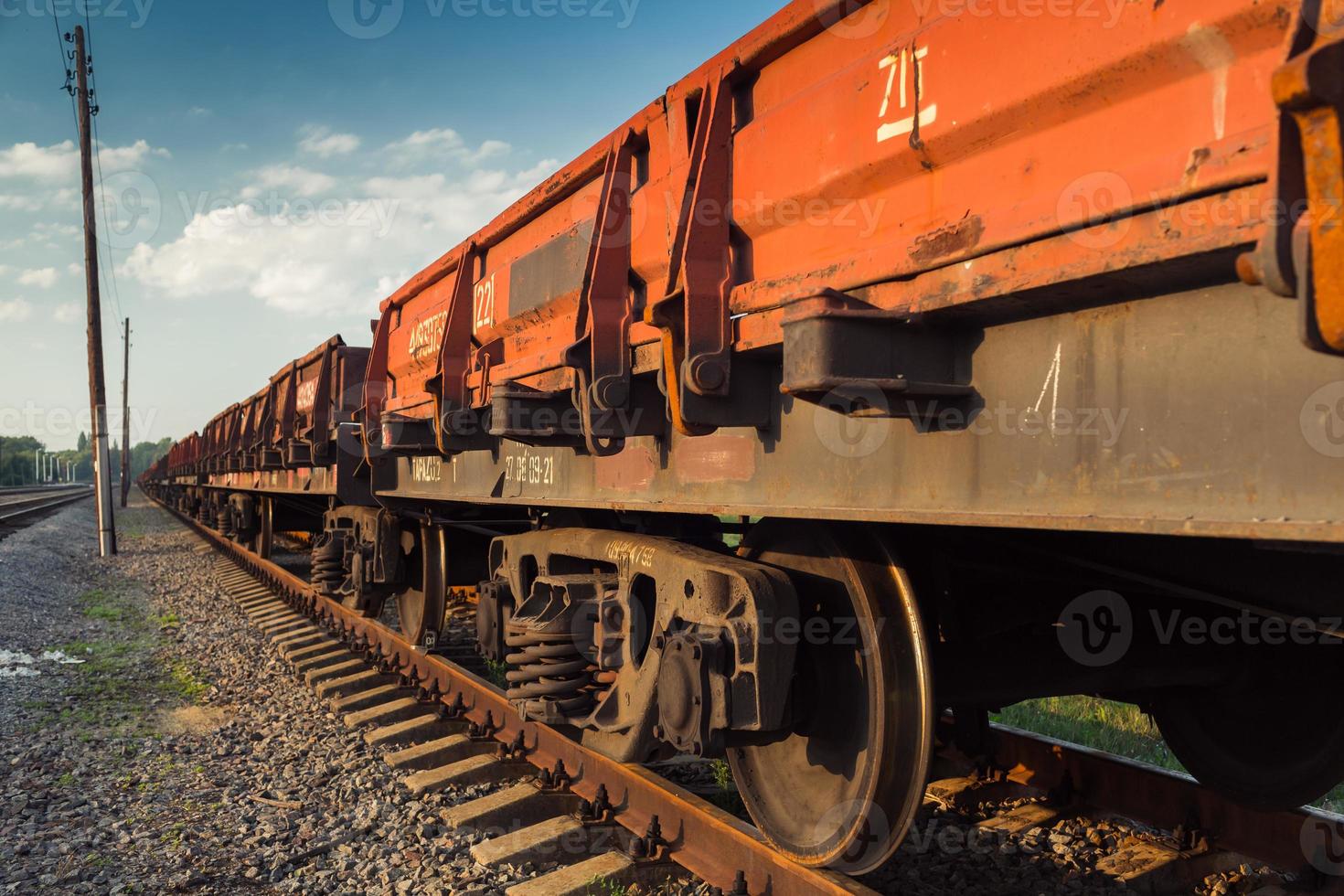 Rail freight car photo