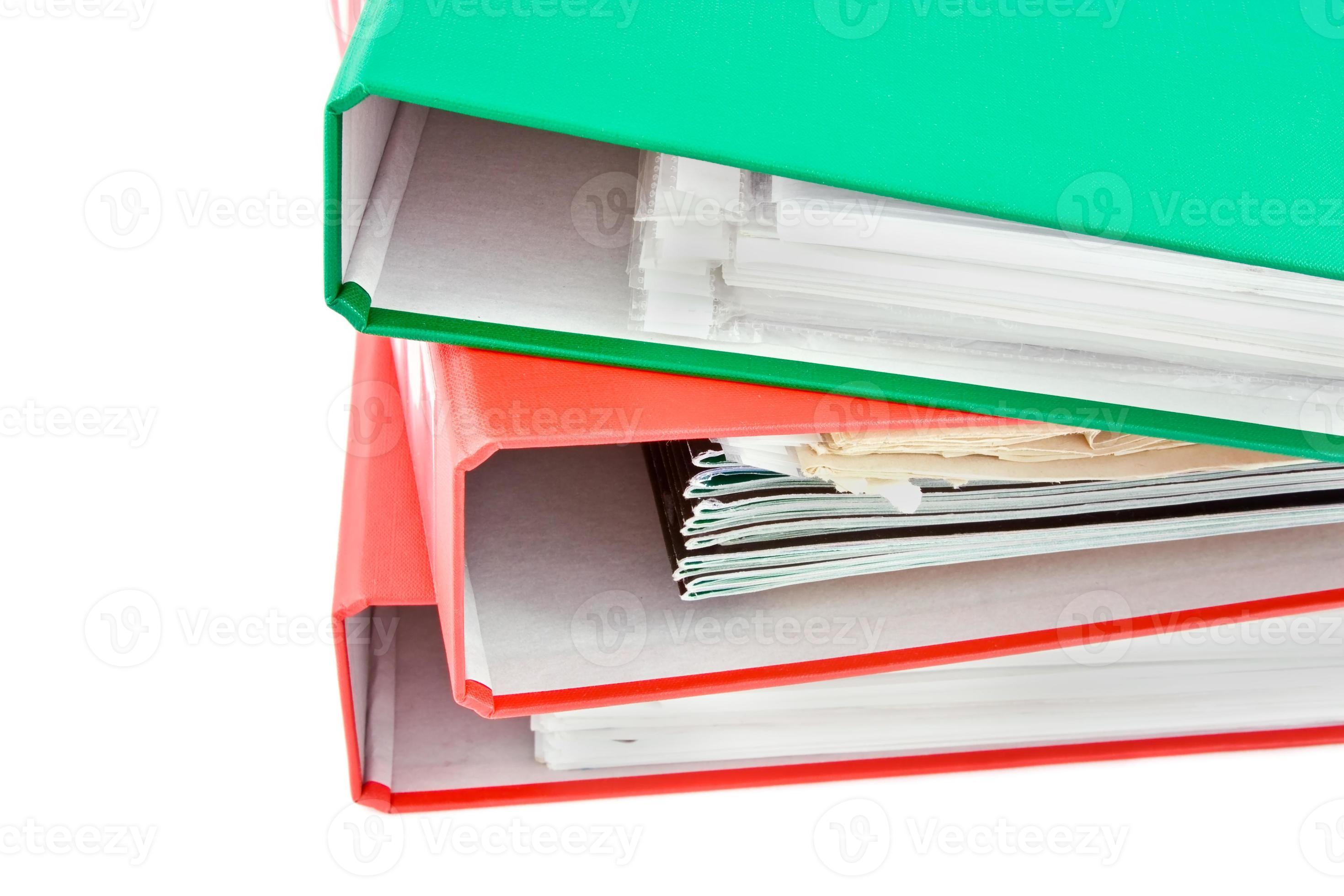 Binder and folders closeup 21152043 Stock Photo at Vecteezy