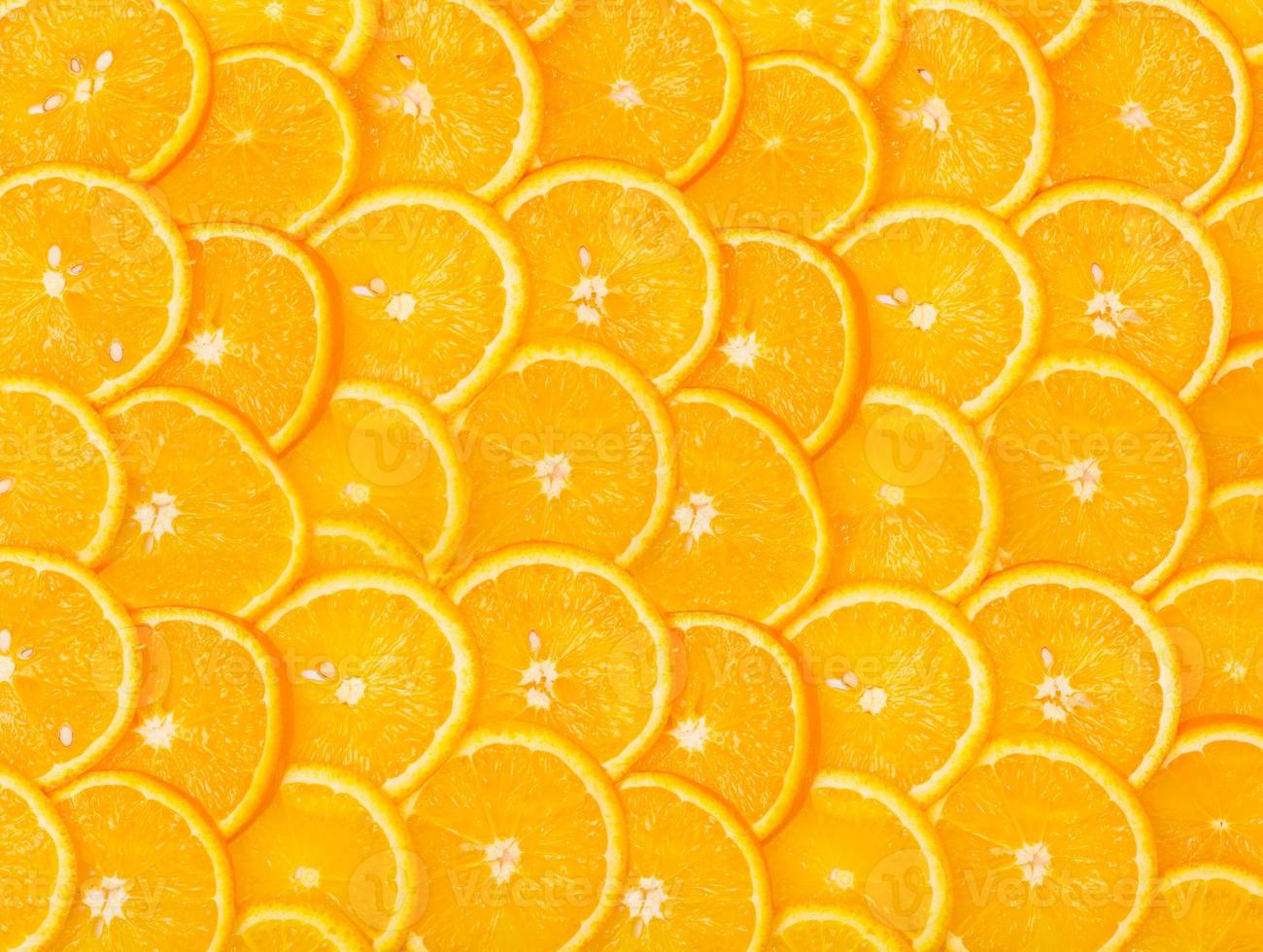 Panorama from Sliced orange background photo