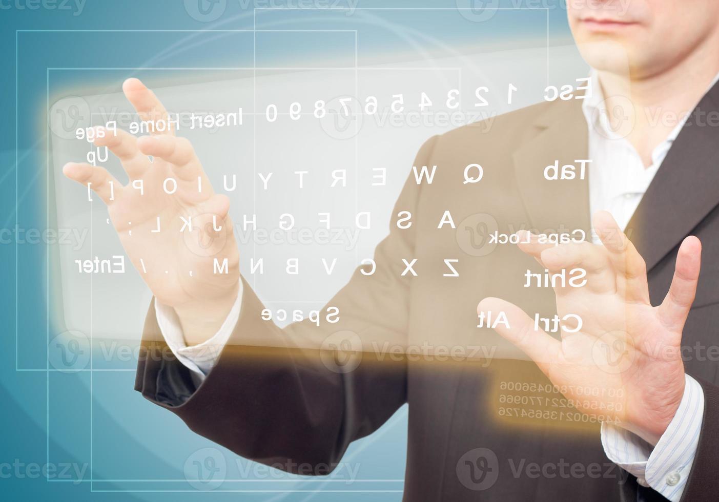 Virtual keyboard concept photo