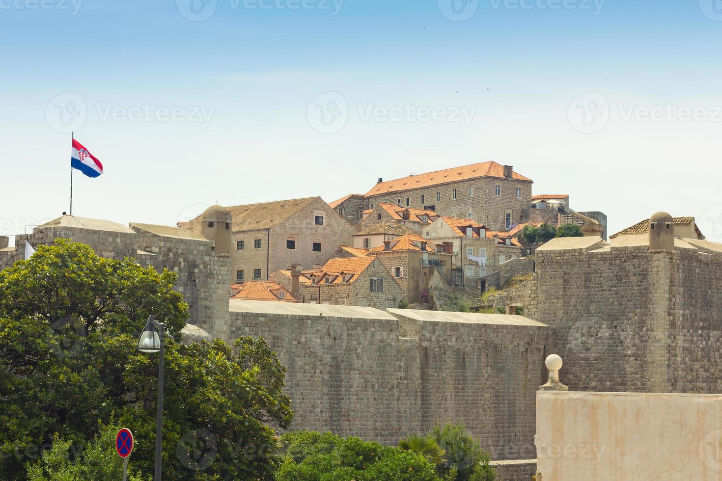 The city walls of Dubrovnik, Croatia photo