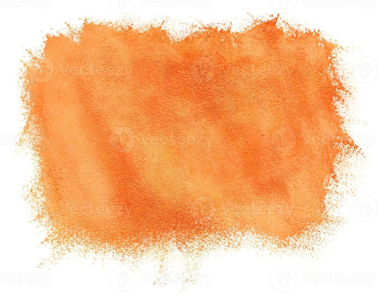 Painted watercolor orange background photo