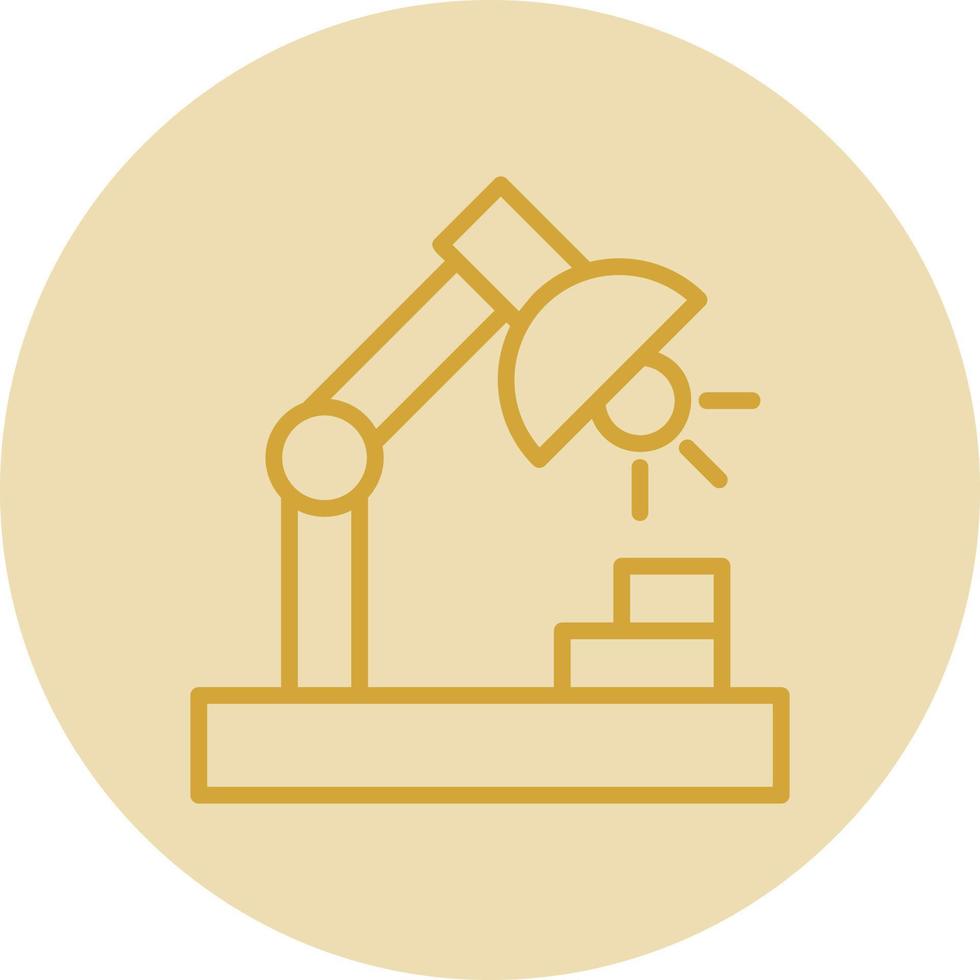 Desk Lamp Vector Icon Design