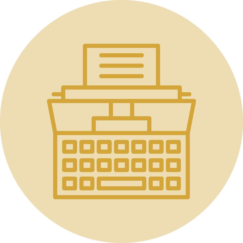 Typewriter Vector Icon Design