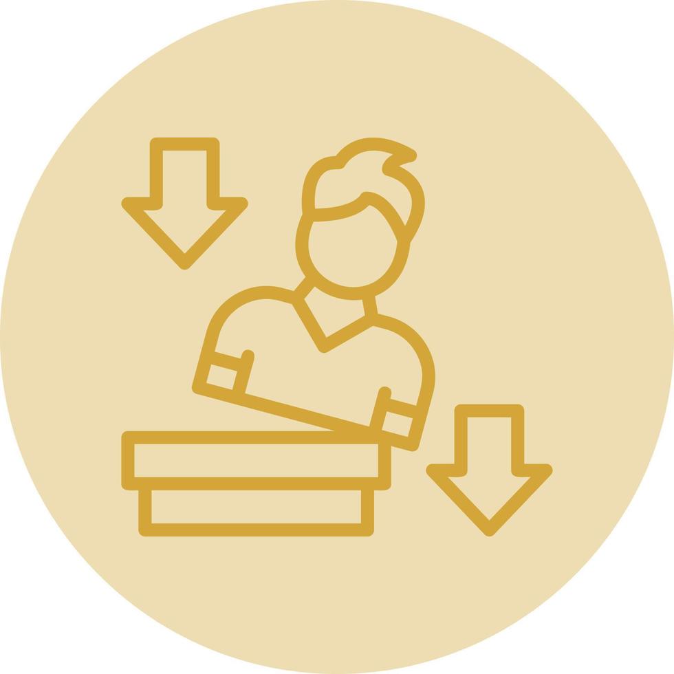 Falling Vector Icon Design