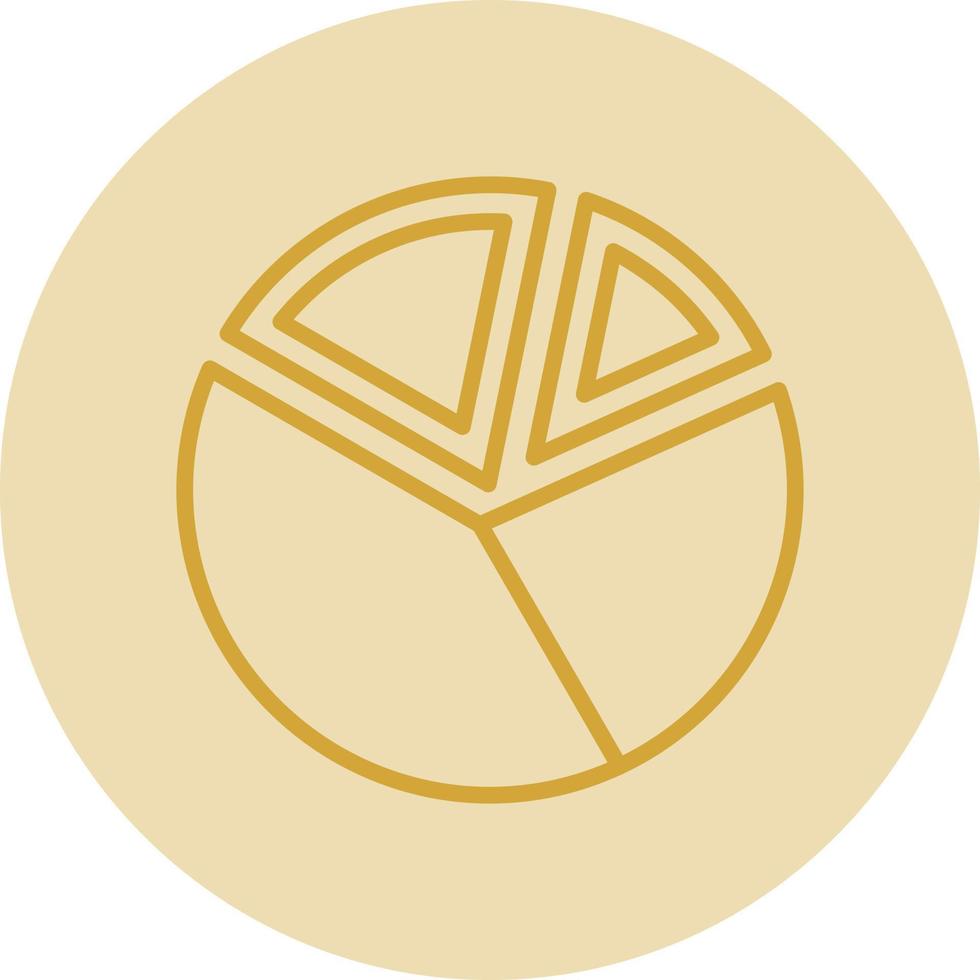 Pie Chart Vector Icon Design