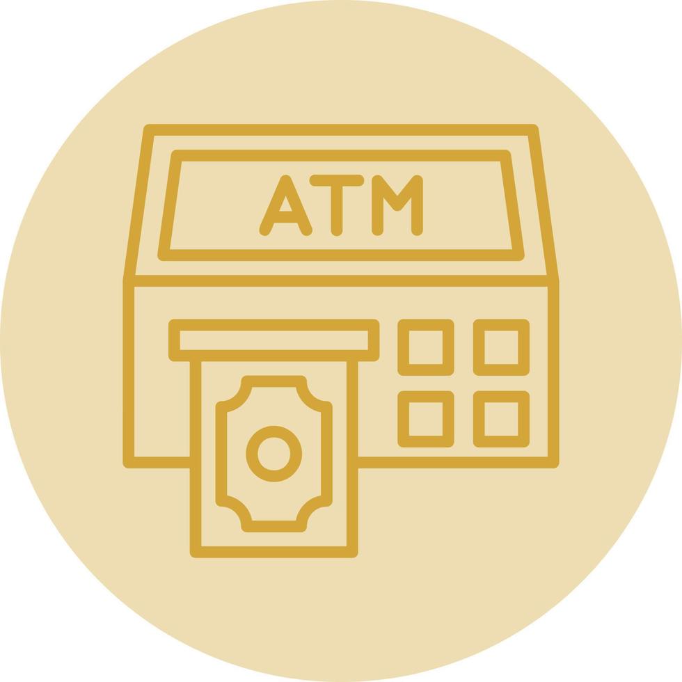 Atm Machine Vector Icon Design