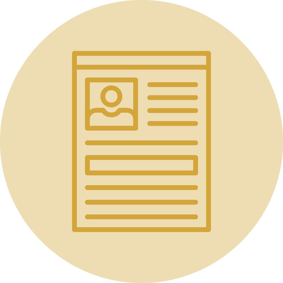 Curriculum Vector Icon Design