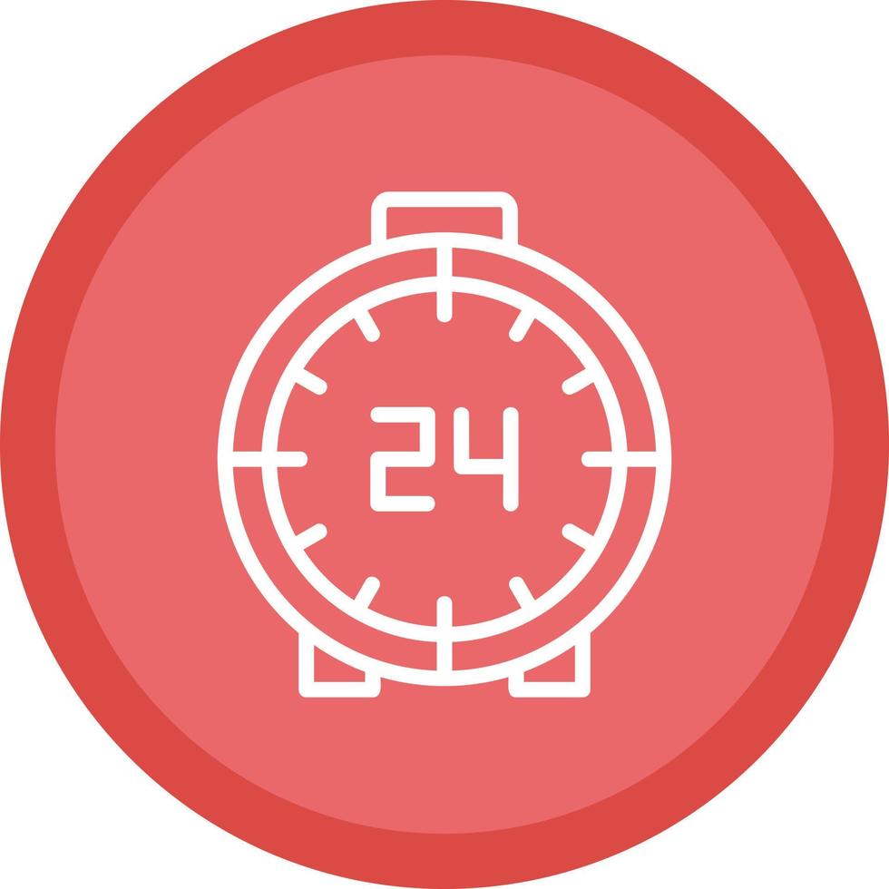 24 Hours Vector Icon Design