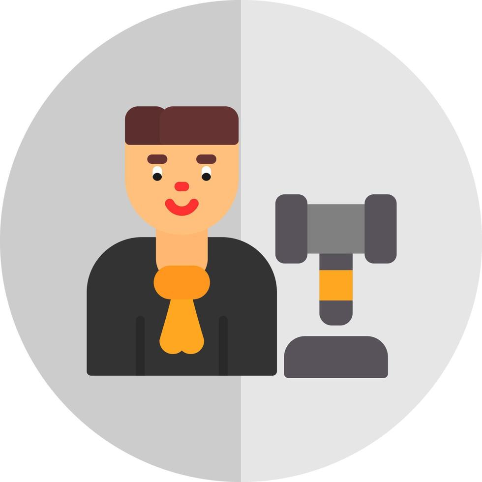 Judge Man Vector Icon Design
