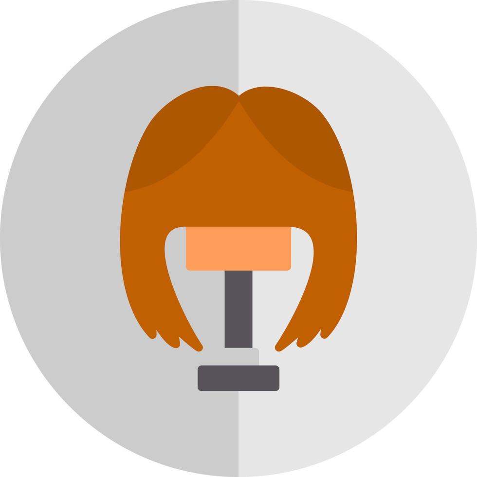 Wig Vector Icon Design