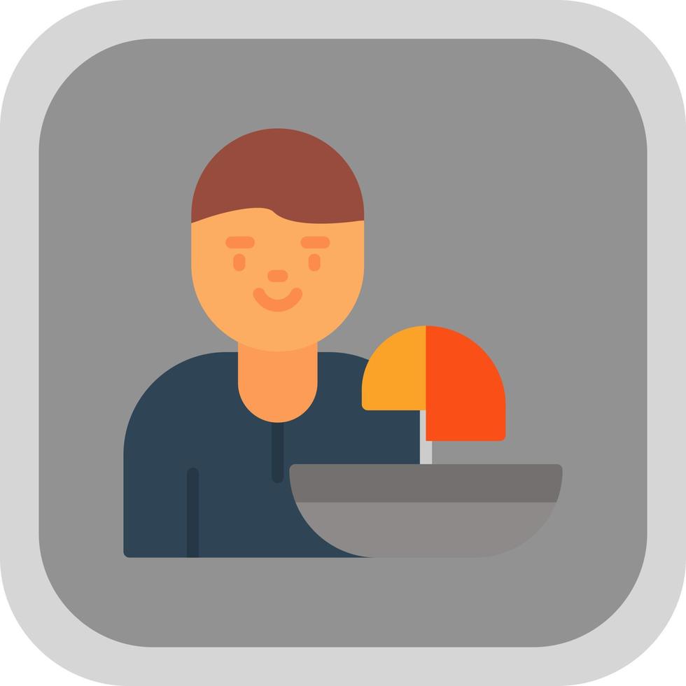 Windsurfer Vector Icon Design