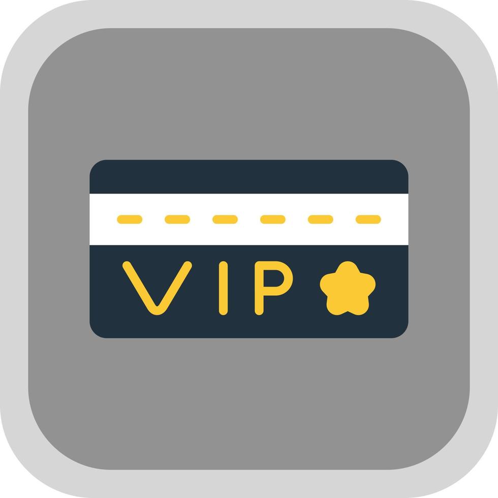 Vip Card Vector Icon Design