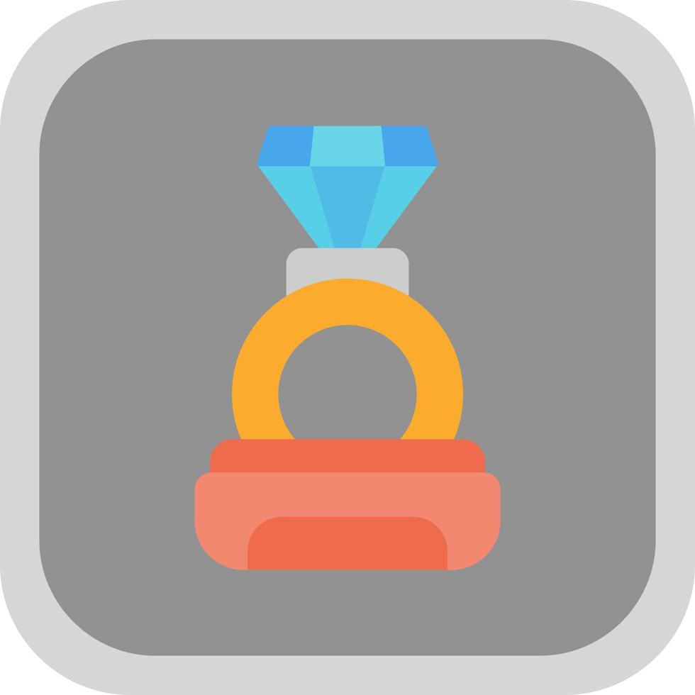 Diamond Ring Vector Icon Design