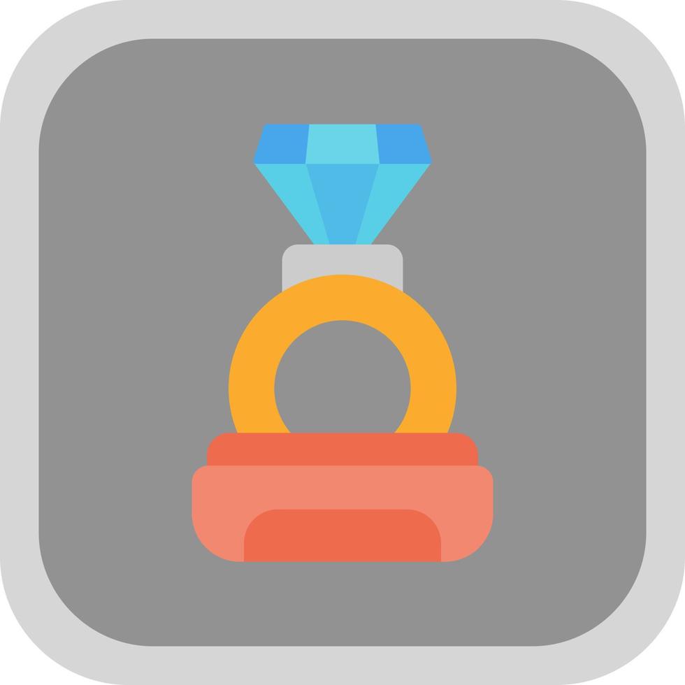 Diamond Ring Vector Icon Design