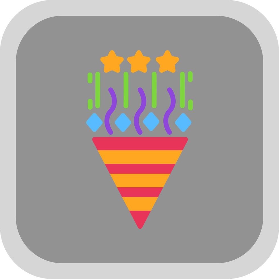 Confetti Vector Icon Design