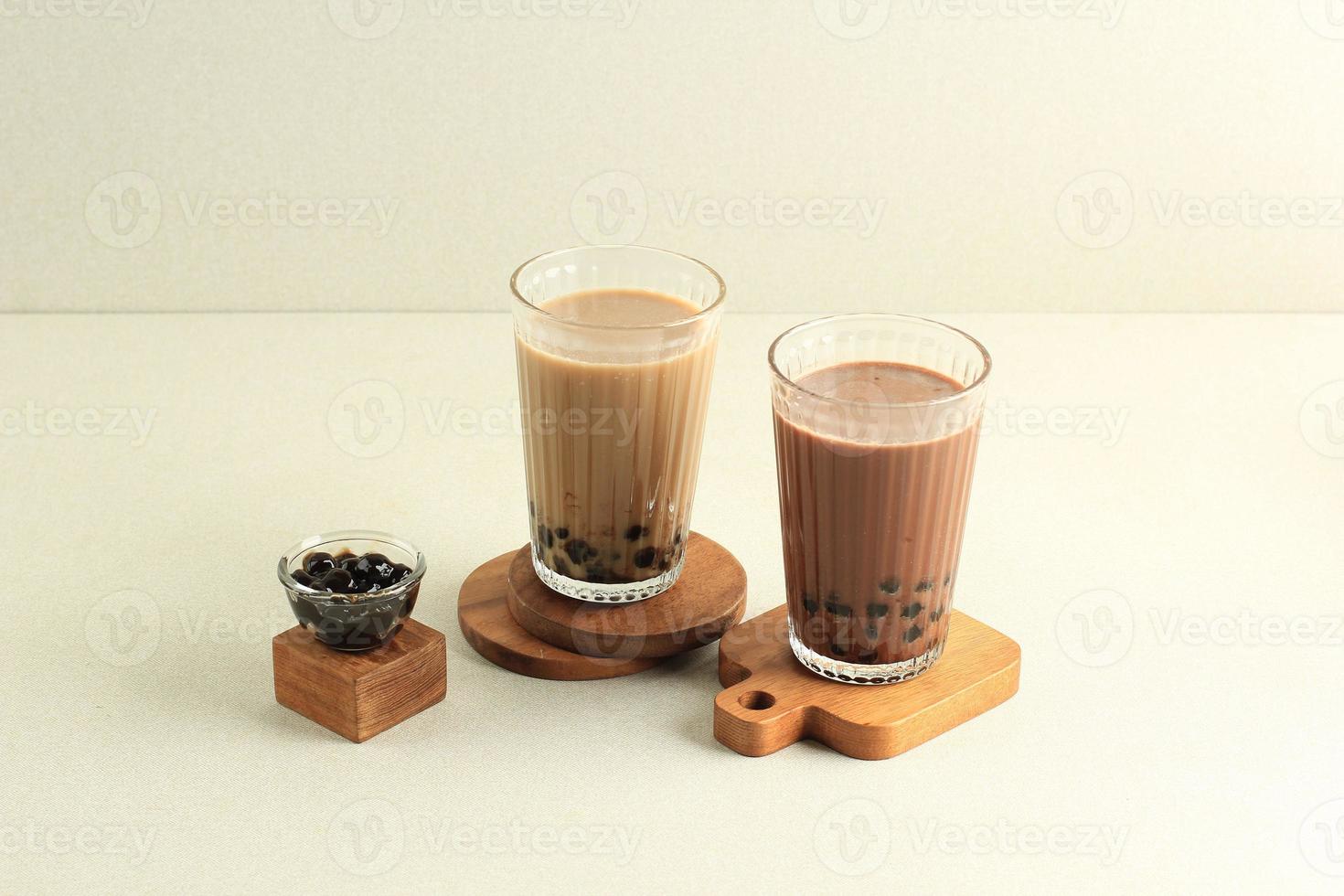 Taiwan Milk Bubble Boba Tea with Chocolate and Mocca Flavour photo
