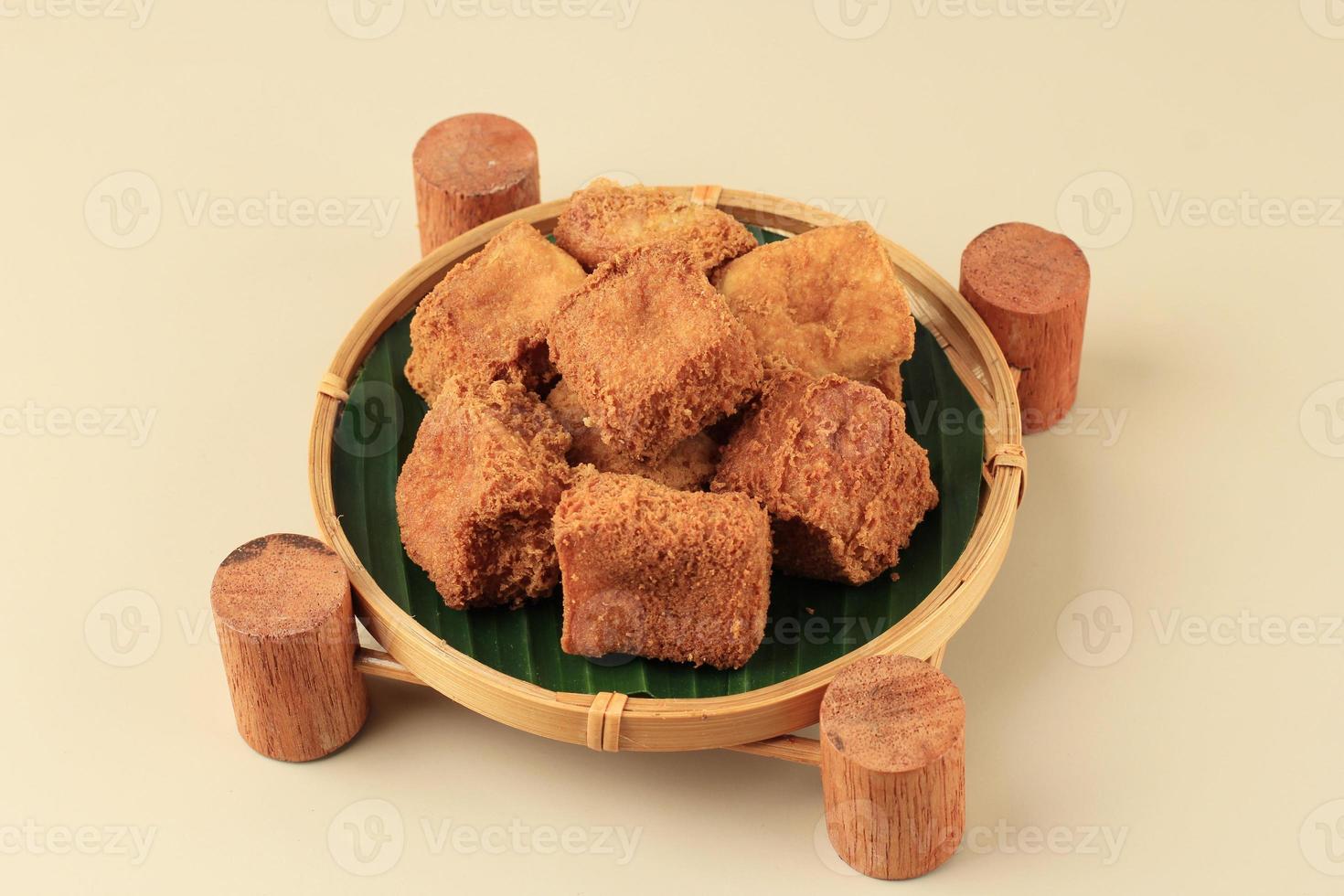 Tahu Sumedang or Tofu Bunkeng is  Sundanese Deep Fried Bean Curd photo