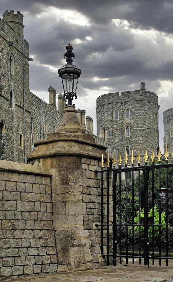 Old castle in English county photo