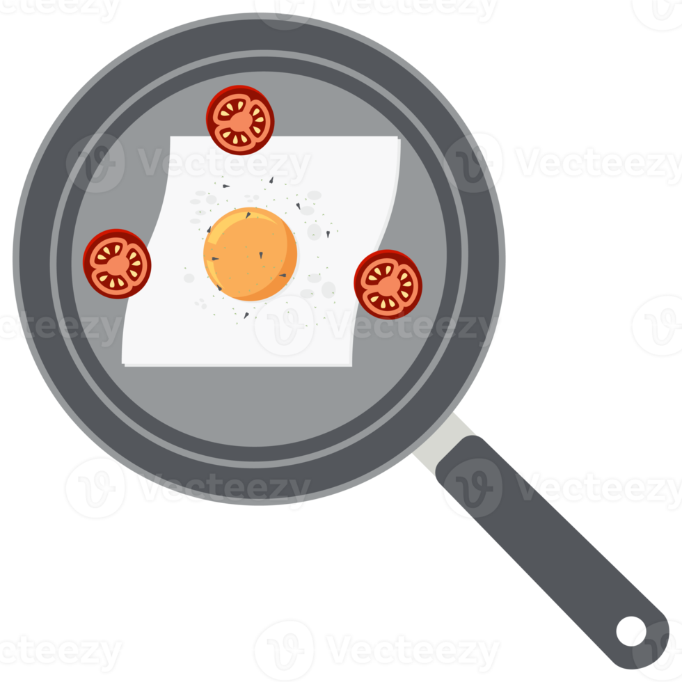 Fried Egg Yolk Tomato Frying Serving Food png