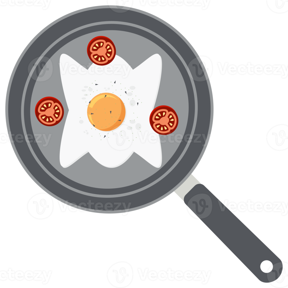 Fried Egg Yolk Tomato Frying Serving Food png