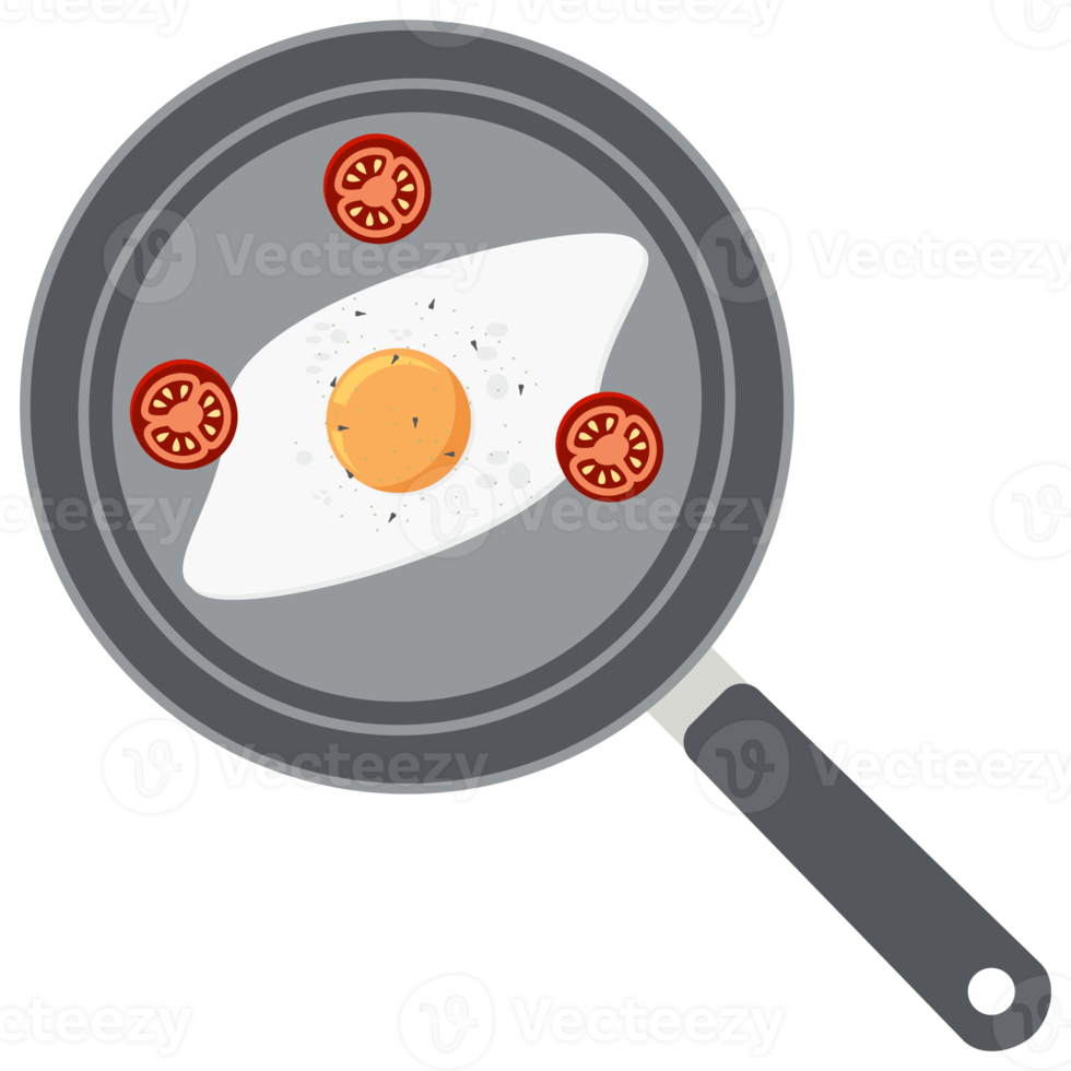 Fried Egg Yolk Tomato Frying Serving Food png