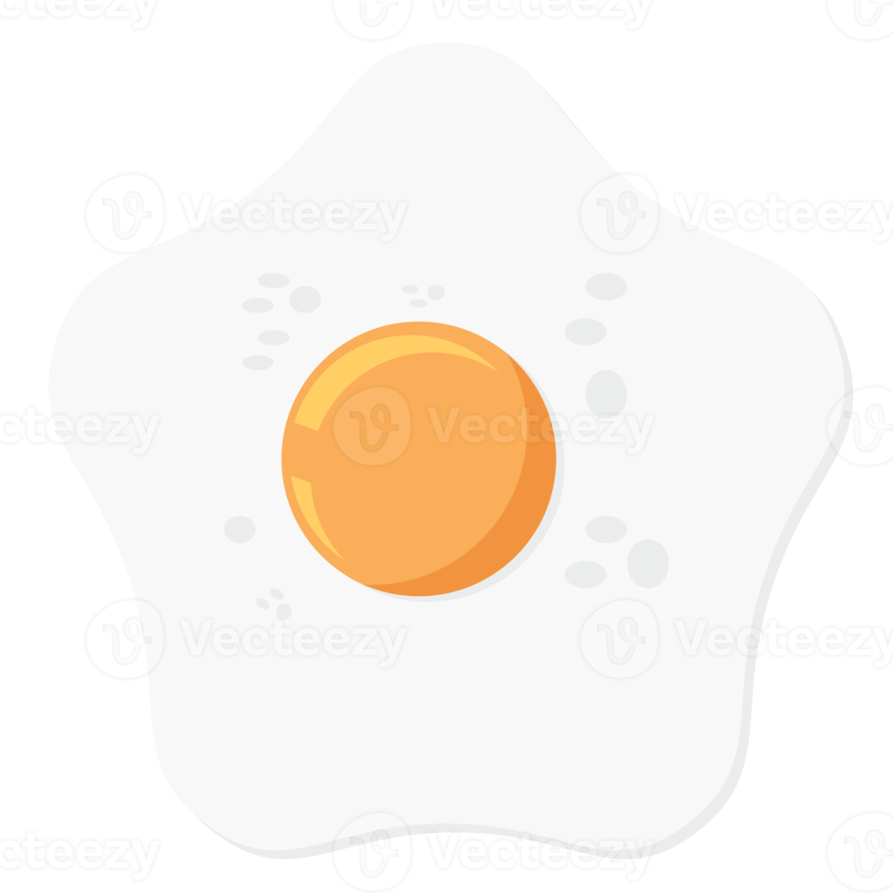 Fried Egg Yolk Fry Food Basic Shape png