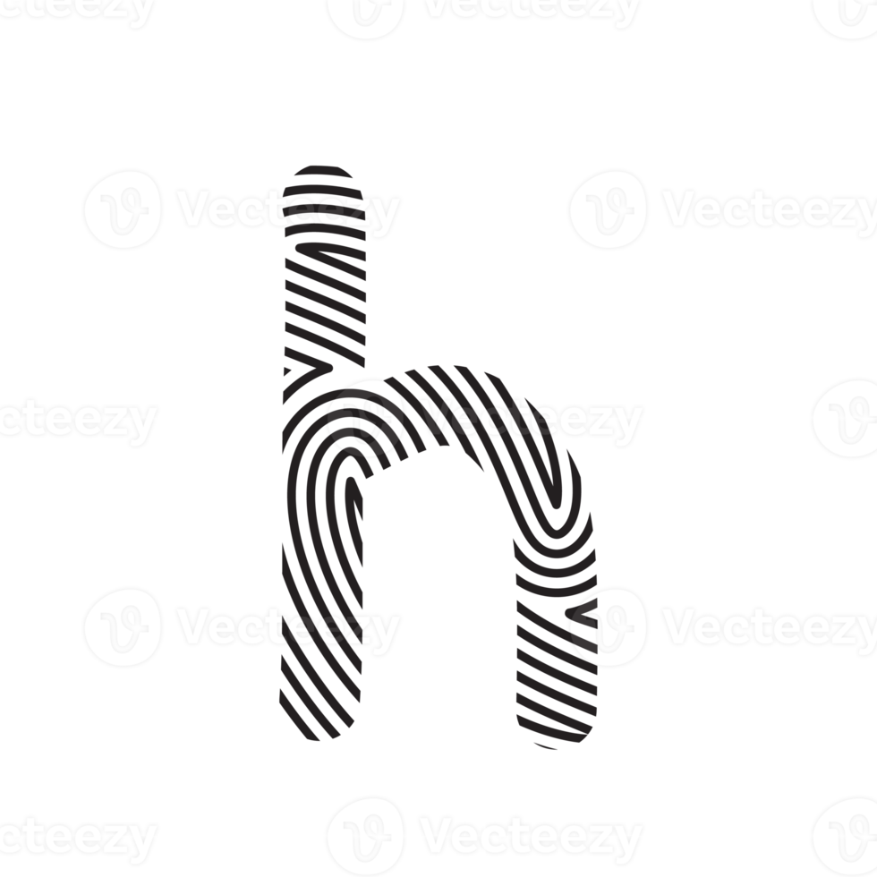 Zebra Font Aesthetic Handwritten Word Alphabet Fingerprint Line png