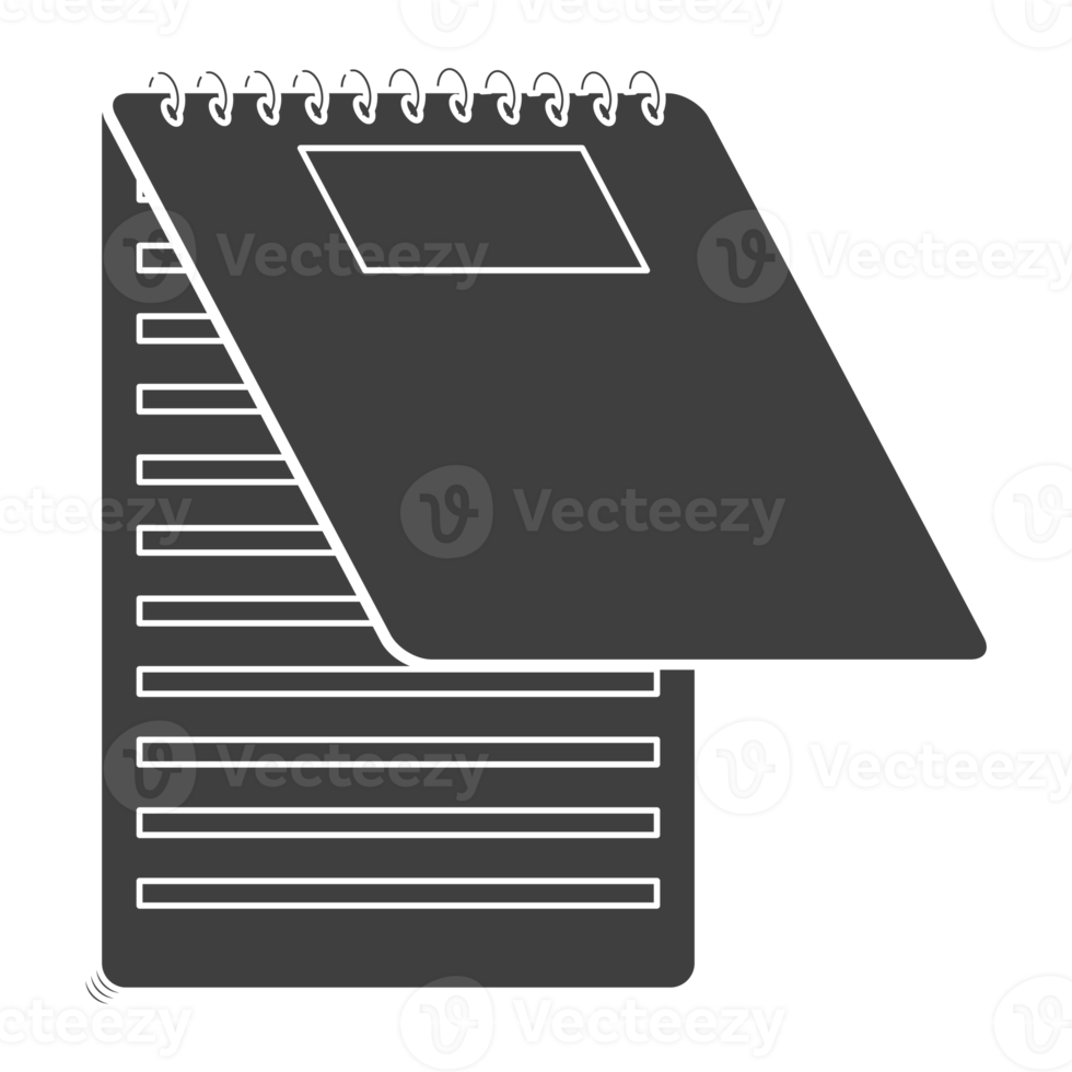 Notebook Stationary Collection Tools Black Theme png
