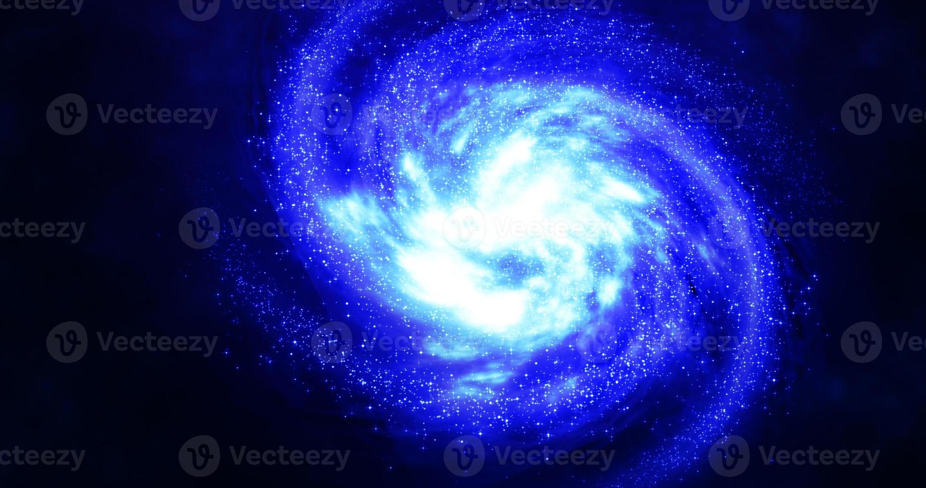 Abstract space blue galaxy with stars and constellations futuristic with glow effect, abstract background photo