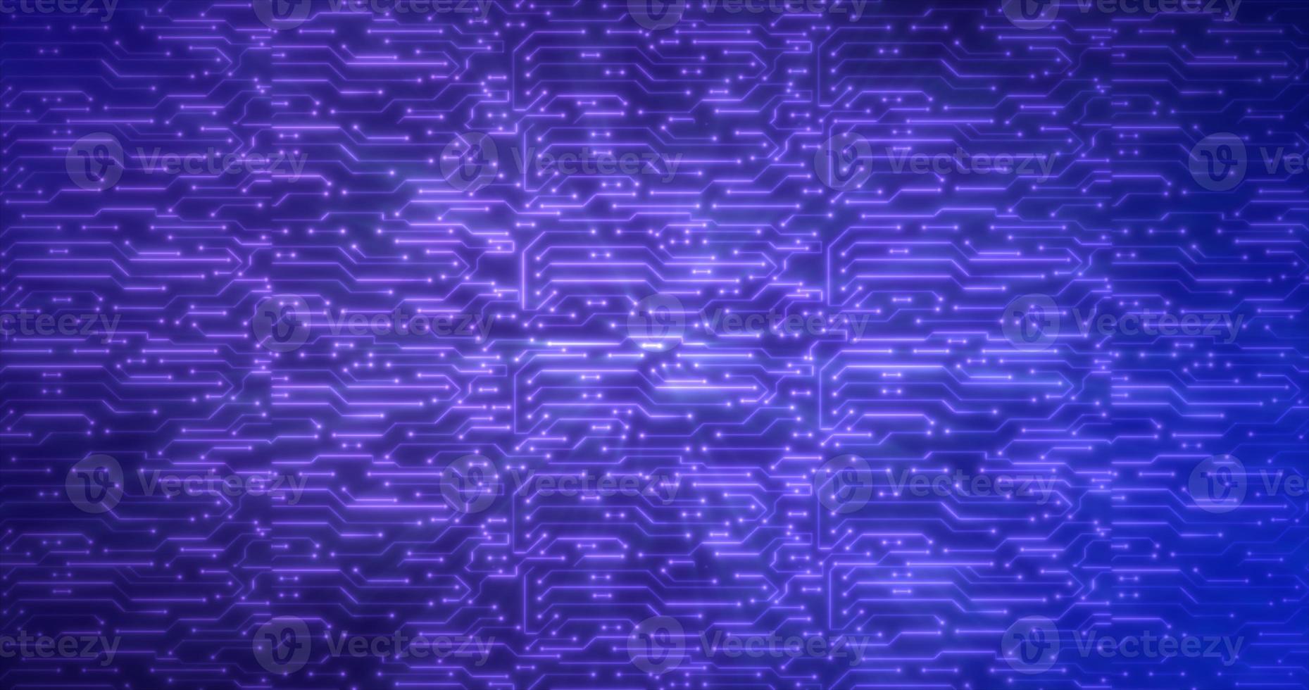 Abstract background of blue computer circuit boards digital hi-tech futuristic of lines and dots photo
