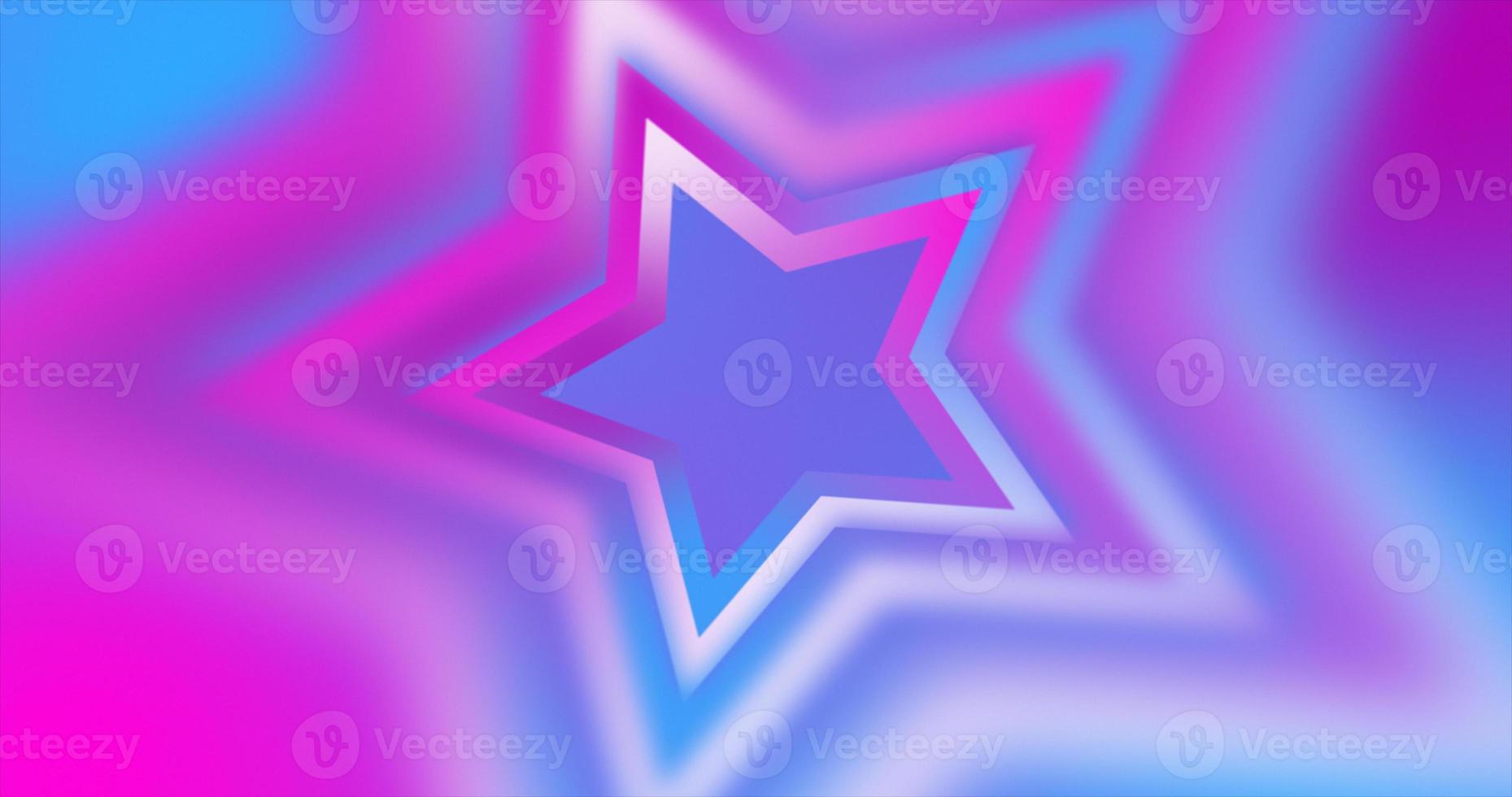 Abstract purple and pink gradient stars bright juicy blurred abstract loop background photo