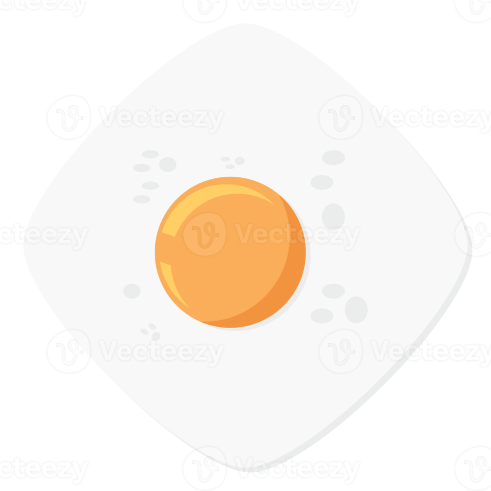 Fried Egg Yolk Fry Food Basic Shape png