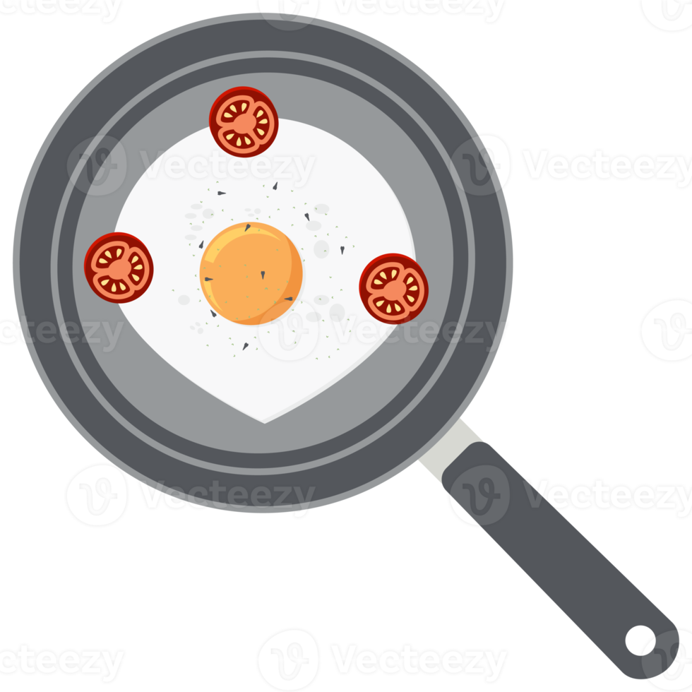 Fried Egg Yolk Tomato Frying Serving Food png