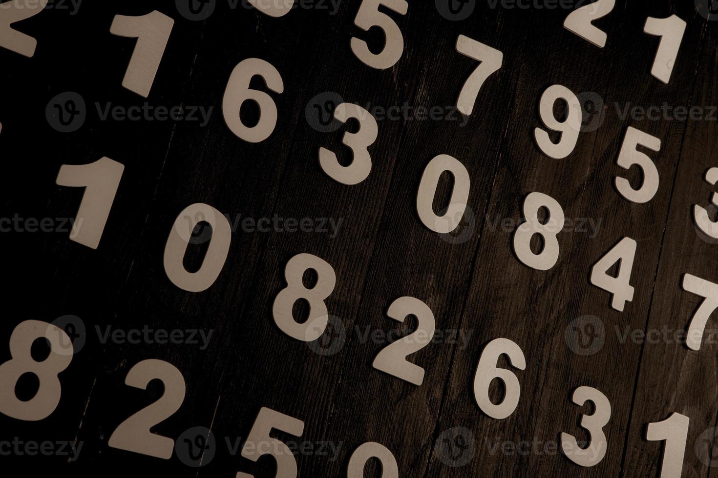 Numbers texture abstraction. Global economy crisis concept. Finance data or education concept. photo