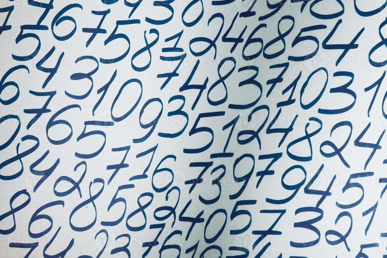 Numbers texture abstraction. Global economy crisis concept. Finance data or education concept. photo