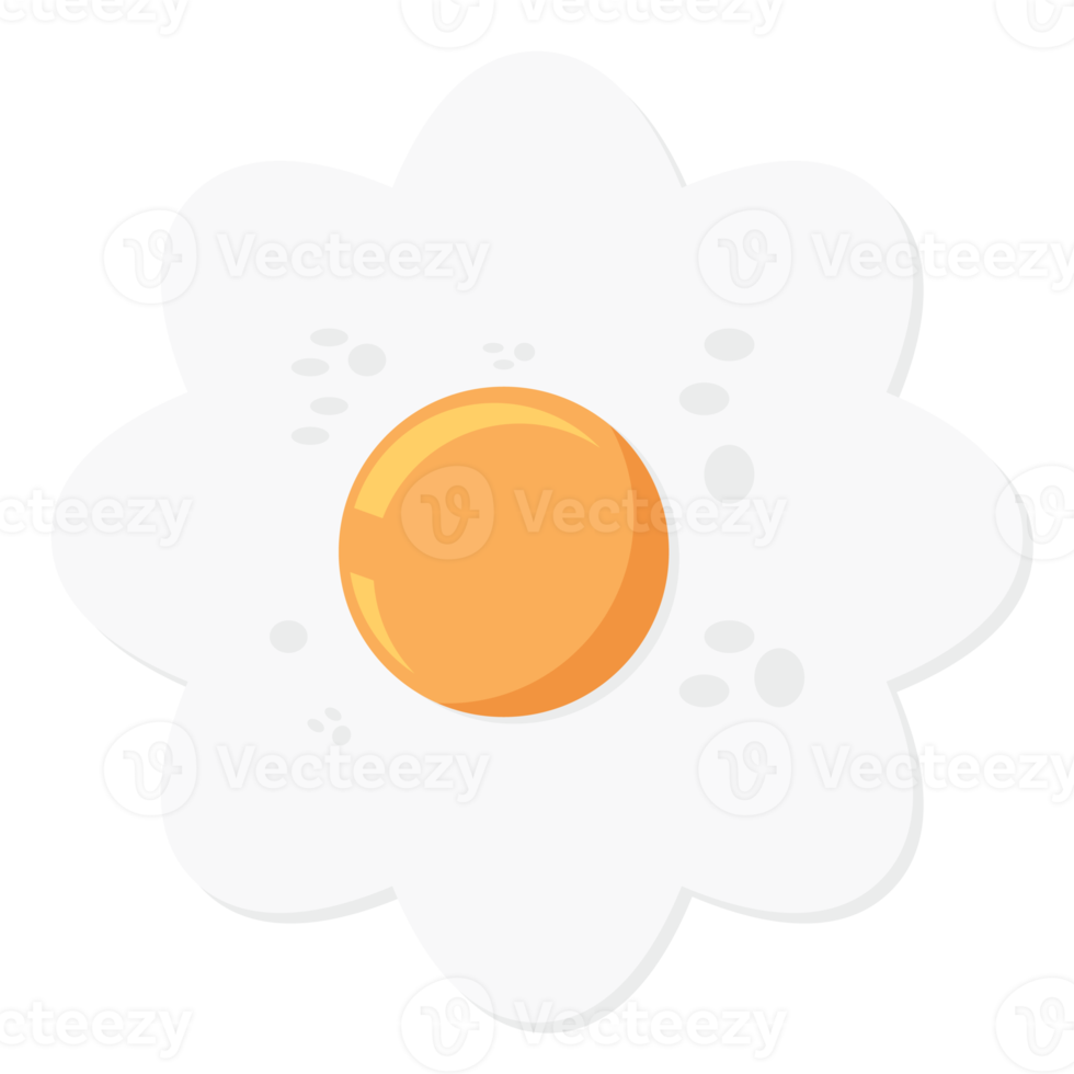 Fried Egg Yolk Fry Food Basic Shape png