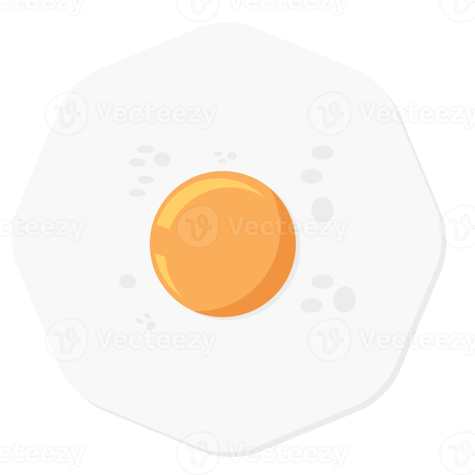 frit Oeuf Jaune d'œuf frire nourriture de base forme png