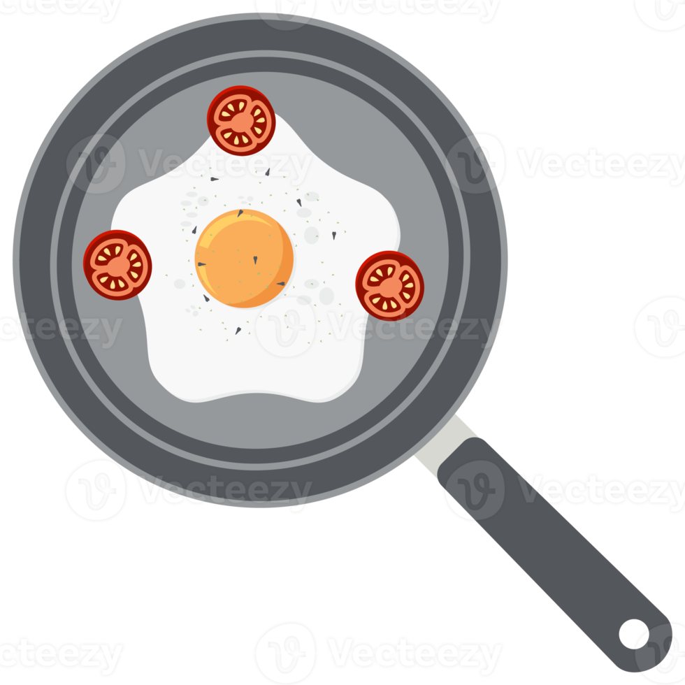 Fried Egg Yolk Tomato Frying Serving Food png