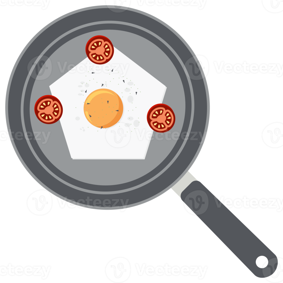 gebraten Ei Eigelb Tomate braten Portion Essen png