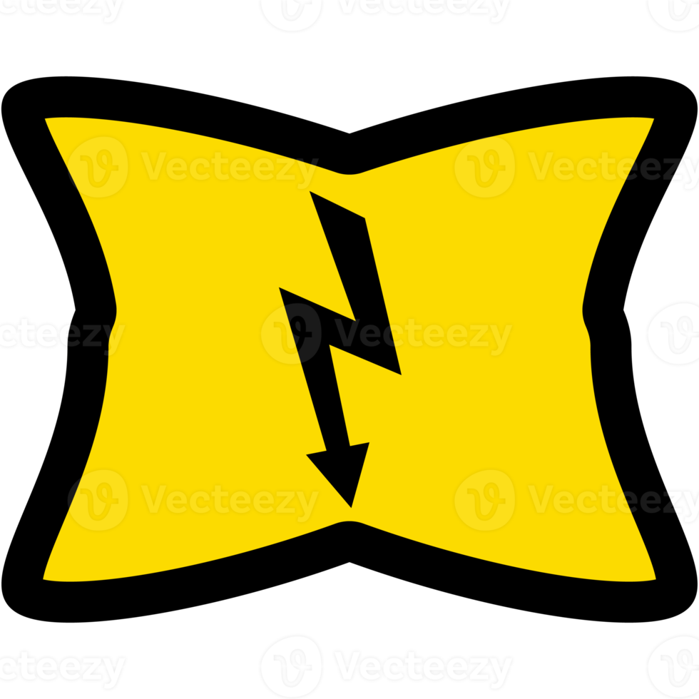 Sticker Warning Danger Electrical Lightning Logo Symbol Icon png