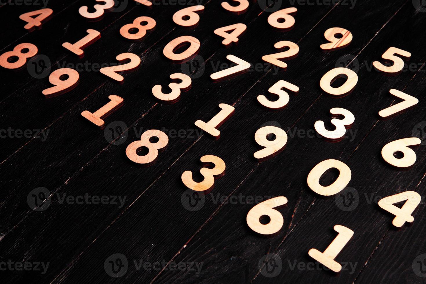 Numbers texture abstraction. Global economy crisis concept. Finance data or education concept. photo