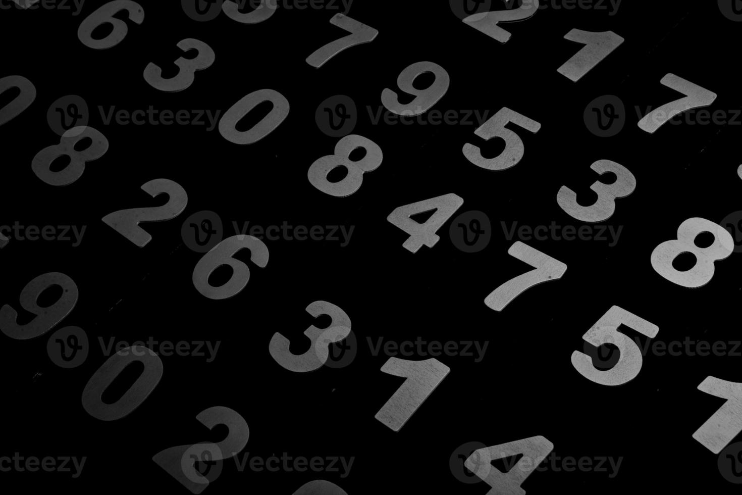 Background of numbers. from zero to nine. Finance data concept. Mathematic. Seamless pattern with numbers. financial crisis concept. Business success. photo